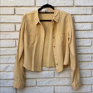 Yellow button up